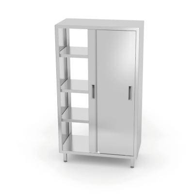Průchozí skříňka s posuvnými dveřmi – přišroubovaná, HENDI, Kitchen Line, 800x700x(H)1800mm | 812402